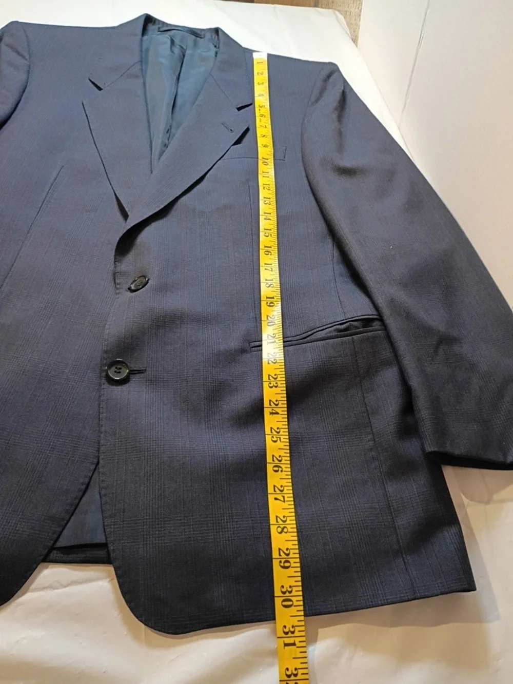 Men’s Boston Blazer 44R Black Classic 2 Button Suit Jacket